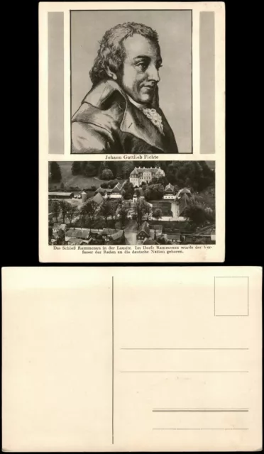 Rammenau-Bischofswerda Johann Gottlieb Fichte Luftbild Barockschloss 1928