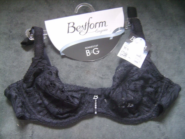 Soutien-gorge Bestform Tessalia Ampliforme Noir 95C - Neuf Avec étiquettes, Bonnet C, Tour 95