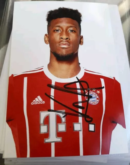 Signiertes Foto Kingsley Coman FC Bayern München NEU