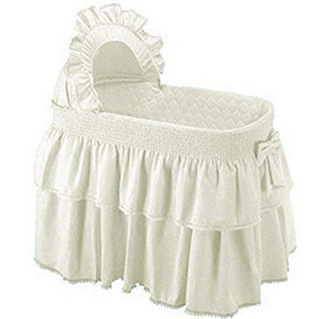 Babykidsbargains Paradise Rainbow Ecru Bassinet Liner Skirt and 13" x 29"