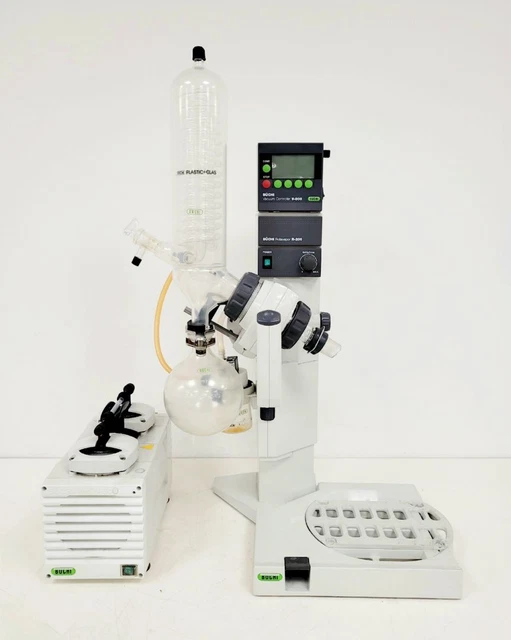 Buchi Rotavapor R-200 with V-800 Controller &amp; Vac V-500 Vaccum Pump Lab