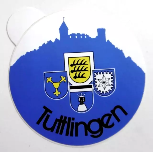 Souvenir-Aufkleber Tuttlingen Obere Donau Schwarzwald Baden-Württemberg 80er