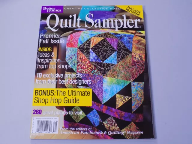 BETTER HOMES GARDENS Quilt Sampler Magazine Fall Winter 2004 Full Size ...