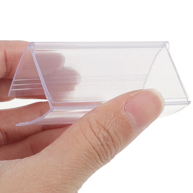 Lot De 10 Porte-Étiquettes Acrylique Transparent 20x8 Cm – Présentoirs Menu Table Professionnels