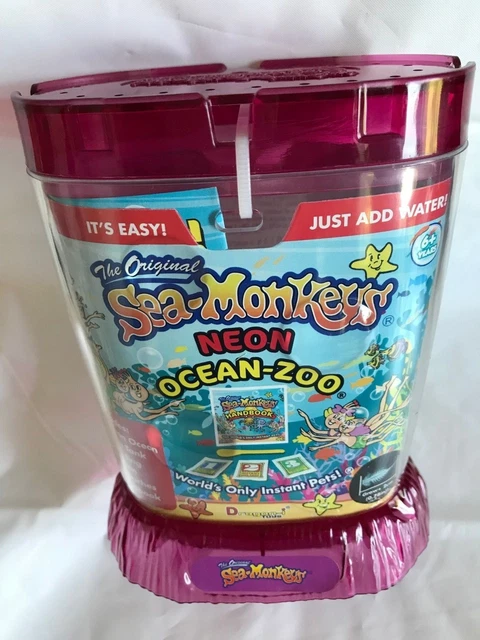 Amazing Live Sea Monkeys Ocean Zoo Marine Aquarium NEON Pink 23232