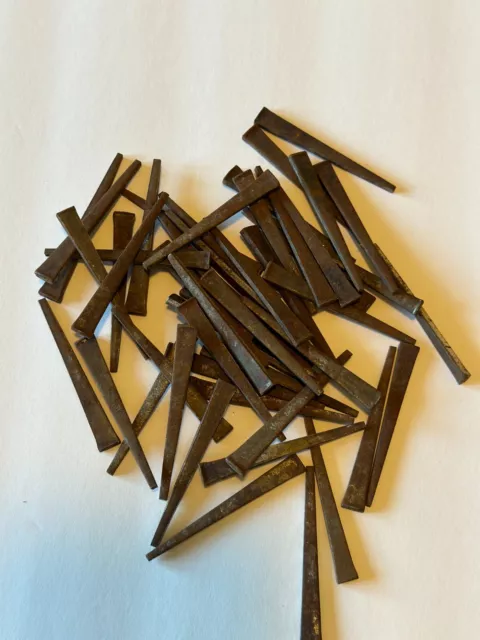 50- Rustic Steel Square  Head  Straight Cut  Nails 2 1/4 "