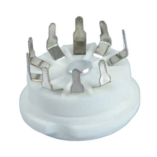 2pcs 9pin B9A Ceramic Tube Socket for 5670 EL84 ECC82 12AX7 Tube Ampliier Parts 3
