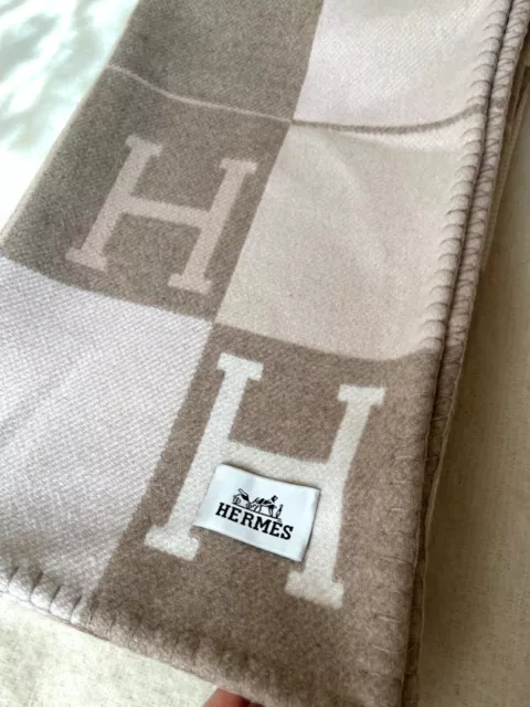 Hermes Camomille Wool Cashmere Avalon Iii Blanket