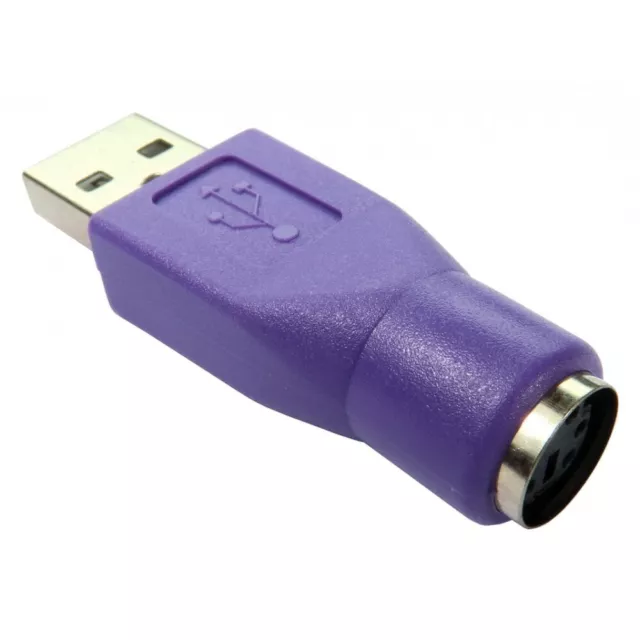 PS/2 to USB Adapter - Connects PS/2 Keyboards to USB etc.