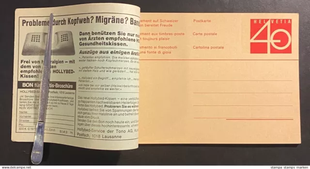 Schweiz 1978 Ganzsache Postkarte Mi. P 238 nicht gelaufen im Original-Verkaufshe