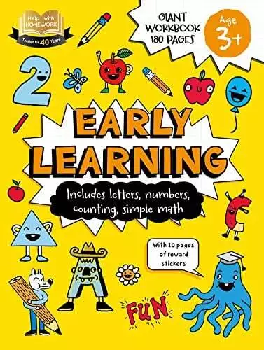 3+ Early Learning: Includes Alphabet, Numbers, Counting, and Simple Math (Help W