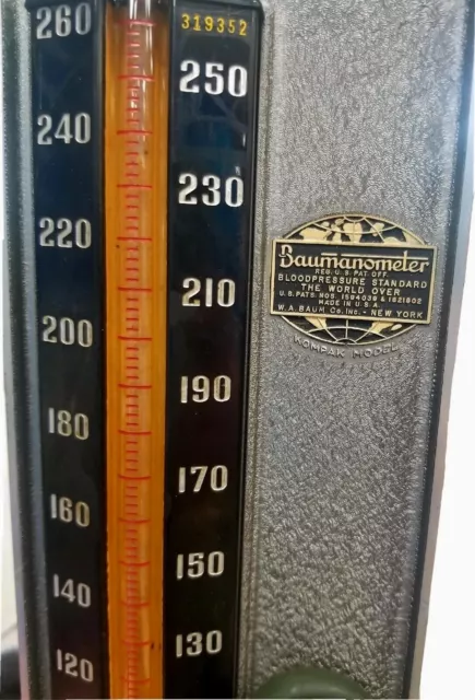 Antique Medical Dr. Baumanometer  Blood Pressure Cuff