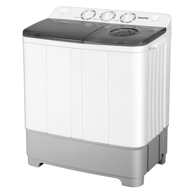 GIANTEX TWIN TUB Portable Mini Washing Machine Washer 13.2lb&Spinner 8