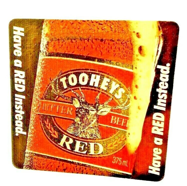 BEER MAT TOOHEYS Bitter Red Ale Beer Coaster Rare Collectable £2.99