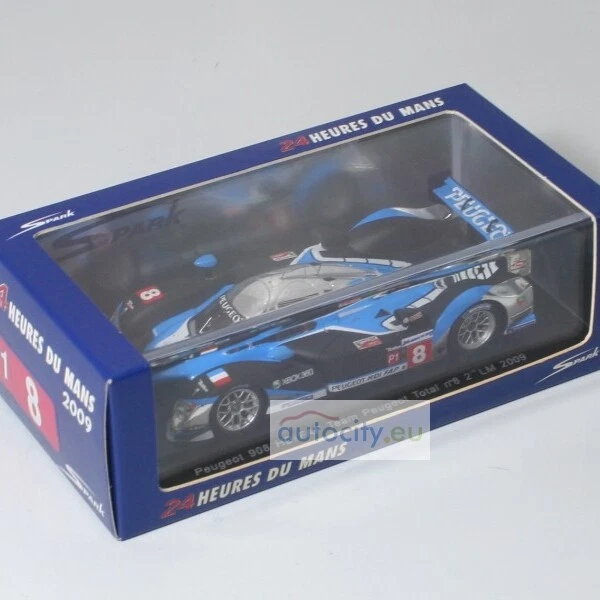 NOREV 472719 Scale 1/43 | PEUGEOT 908HDi FAP 5.5L TURBO V12 TEAM PEUGEOT TOTAL N 8 2nd 24h LE Mans 2007 Pedro Lamy Stephane Sarrazin Sebastien Bourdais