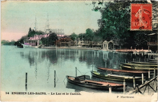 CPA Enghien les Bains Le Lac et le Casino FRANCE (1332955)