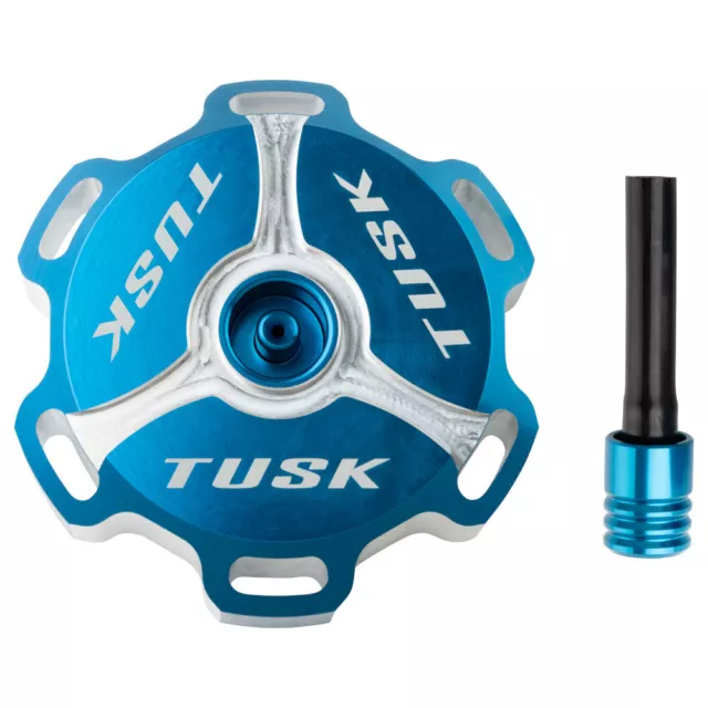 Tusk Billet Aluminum Gas Cap Blue Fits YAMAHA YZ WR YFZ BANSHEE RAPTOR GRIZZLY