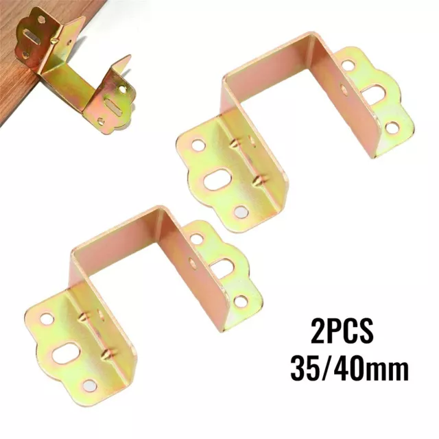 Durable Bed Rail Brackets for Long lasting Furniture Fixation Pack of 2