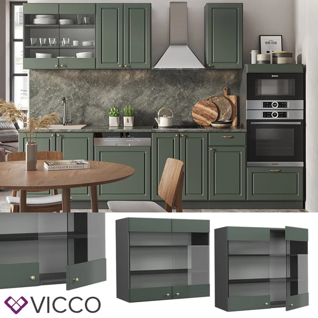 Credenza Melissa 2 Ante Vetro 2 Cassetti 2 Ante