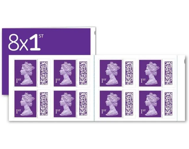 80 X 1st CLASS Stamps Purple  2022 Barcoded Queen Elizabeth First Class X