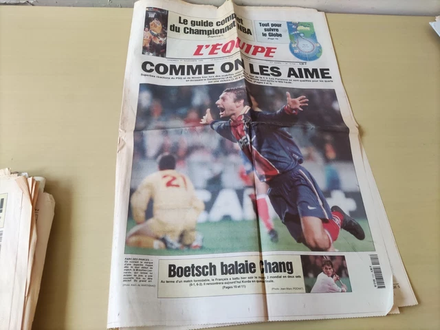 Paris Saint-Germain - Coupe d’Europe de Football - 1997 - Souvenir d