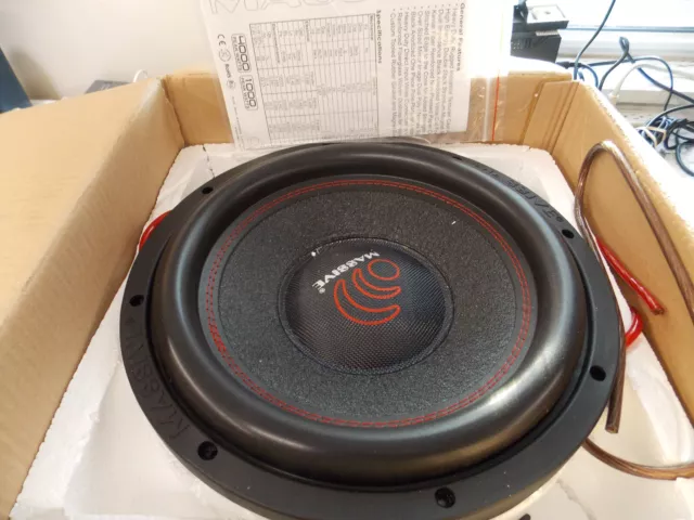 Massive Audio HIPPO 122 4000 Watt 12" Dual 2 Ohm Car Audio Subwoofer OPEN BOX