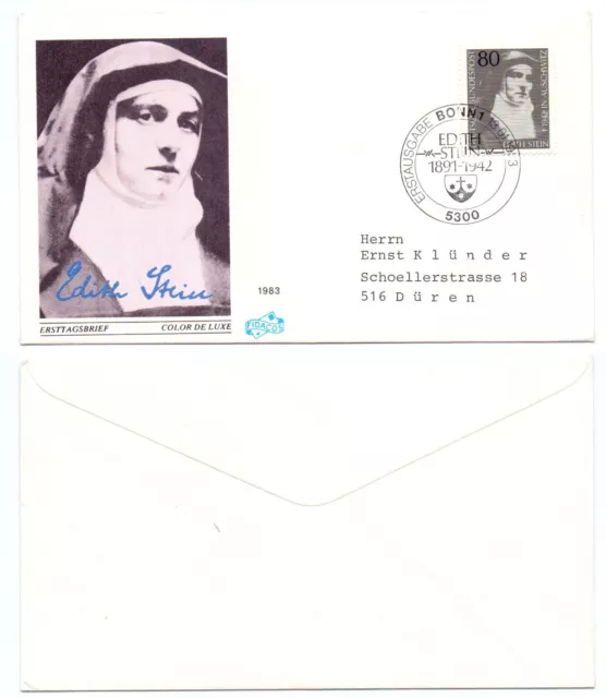 102481 - Mi.Nr. 1162 - FDC - Bonn 13.1.1983 - Edith Stein