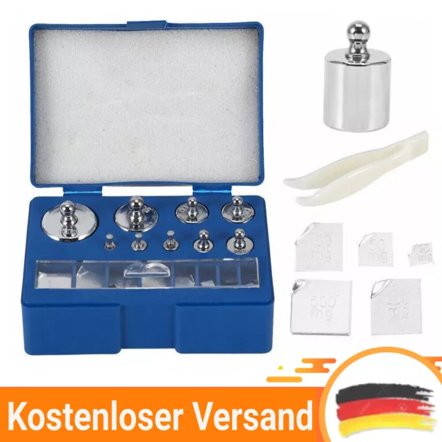 Kalibriergewicht, Prüfgewichte, Tariergewicht Eichgewicht, 10mg-100g, 17pcs