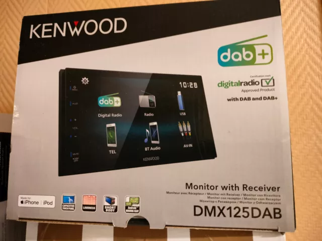 Kenwood DMX125DAB - autoradio 2 DIN - Bluetooth DAB+ Android Mirroring -- NEUF