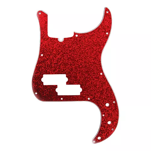 D'Andrea 4-Ply 13-Hole P-Bass Pickguard Red Sparkle