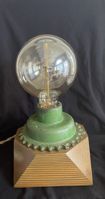 Steampunk John Deere Tractor Gear Touch Lamp