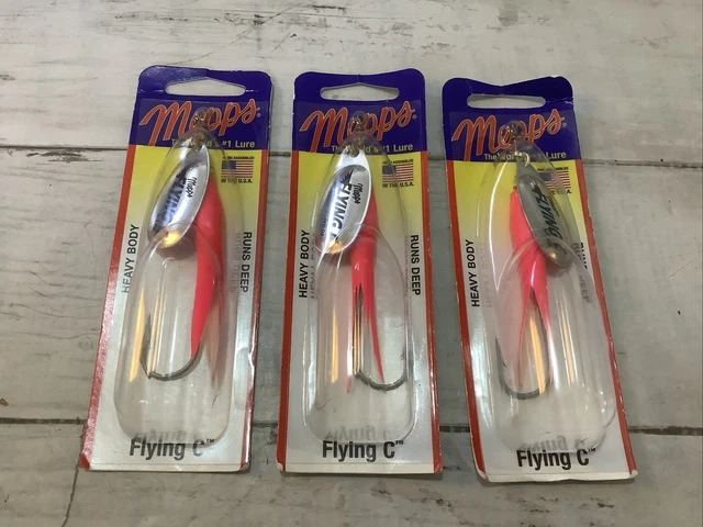 3 New Mepps Flying C Heavy Body 5/8 oz Spinners Fishing Lures