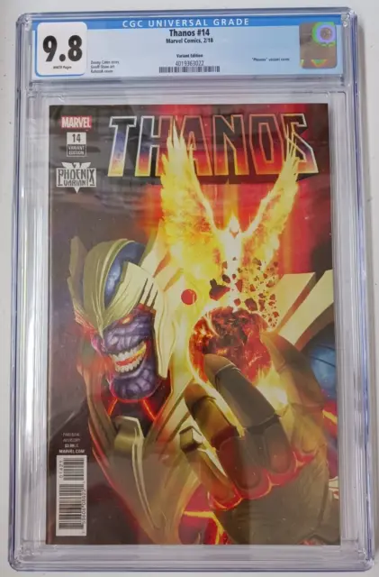 Marvel Comics Thanos # 14 Phoenix Variant Cover 2018 CGC 9.8 White Pages