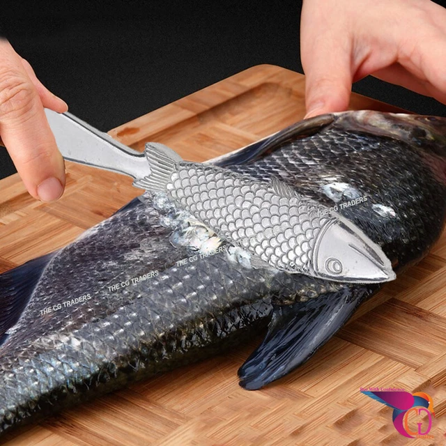 FISH SCALE REMOVER Kitchen Tool Stainless Steel Scalier Descaler