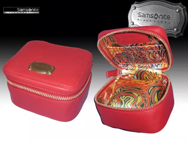 Exclusive SAMSONITE BLACK LABEL Ladies Leather WATCH TRAVEL BOX Resort Red