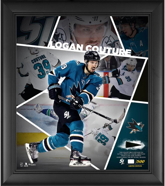 Logan Couture San Jose Sharks Framed 15x17 Impact Collage & Piece of GU Puck