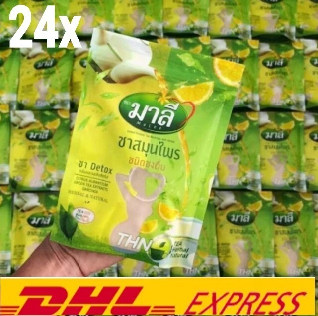 24x Té macho Desintoxicación Tailandés Hierba Instantánea Natural Delgado Control de Peso Control
