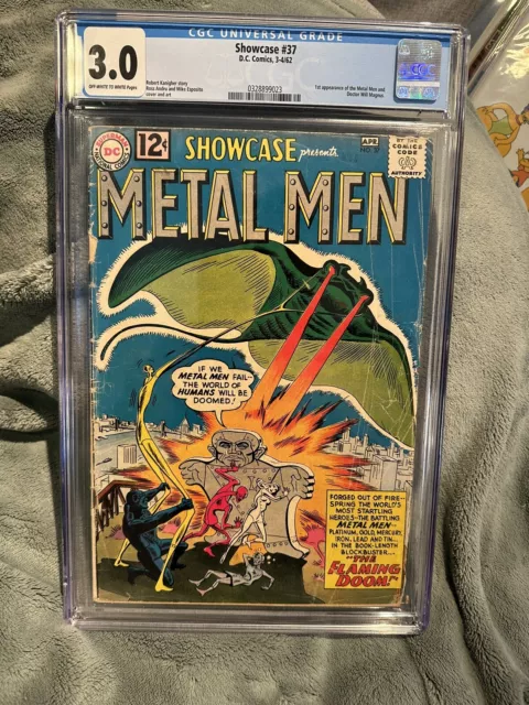 Showcase 37 CGC 3.0, 1st Appearance Of The Metal Men (DC 1962)