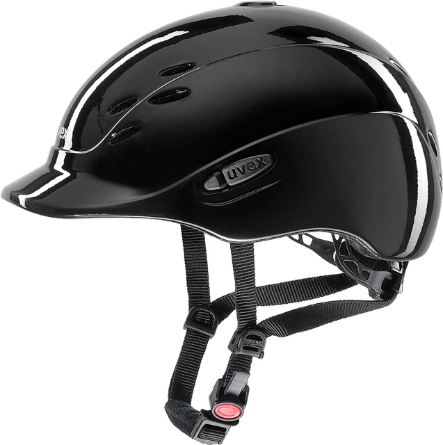 uvex onyxx shiny - leichter Reithelm für Kinder  49-54 cm - individuelle Größepa