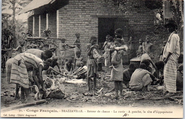 CONGO - BRAZZAVILLE - retour de chasse.