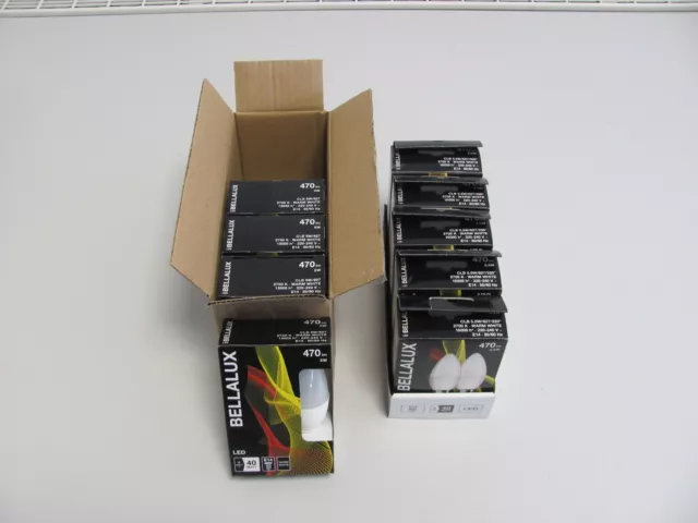18 x Bellalux LED Leuchtmittel Classic B 40 - 5W & 5,5W = 40W - E14 - Warm White