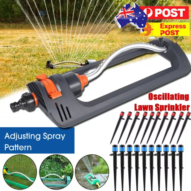 Oscillating Lawn Sprinkler - Garden Irrigation Sprayer - Adjustable Water Grass