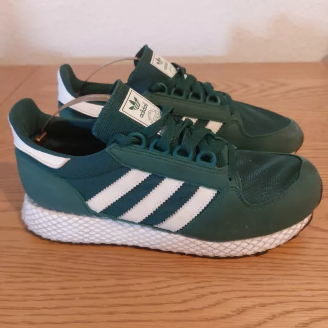 Mens Adidas Originals Forest Grove Green Trainers In Size UK 5. Used