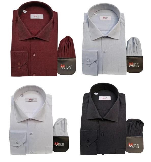 Camicia uomo maniche lunghe regular fit fantasia discreta