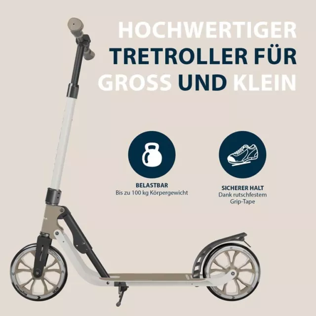 HUDORA BigWheel® 205 Advanced ivory cityroller; roller; tretroller; kinderroller 3