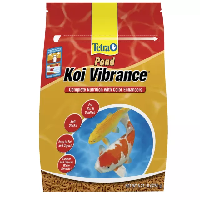 Koi Vibrance 8.27 Pounds, Soft Sticks, Floating Pond Food