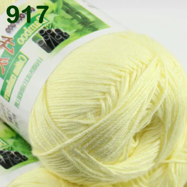 Sale Lot 1 ballx50g Super Soft Bamboo Cotton Baby Hand Knitting Crochet Yarn 17