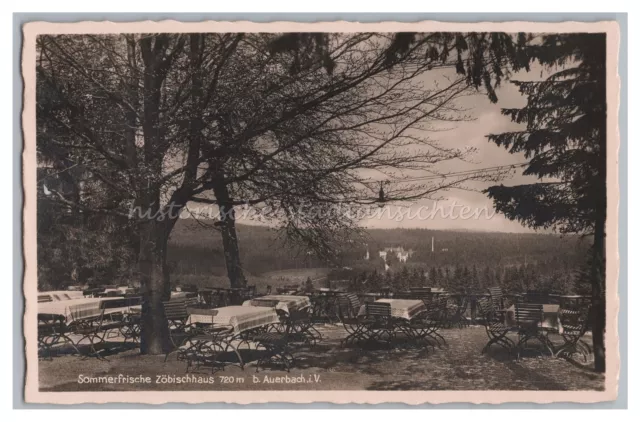 Auerbach im Vogtland 1936 - Zöbischhaus - Altes Foto AK 1930er