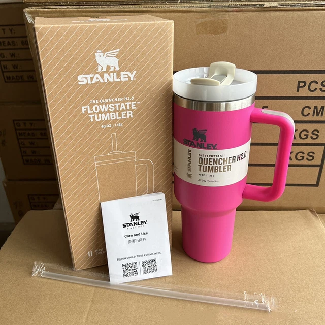 Stanley 40oz Quencher H2.0 FlowState Tumbler Hot or Cold- Camelia Mugs w/Straw