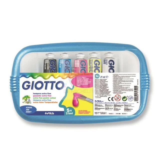 Tempera Colores Giotto T7 ML.21 Caja De Pz. 5